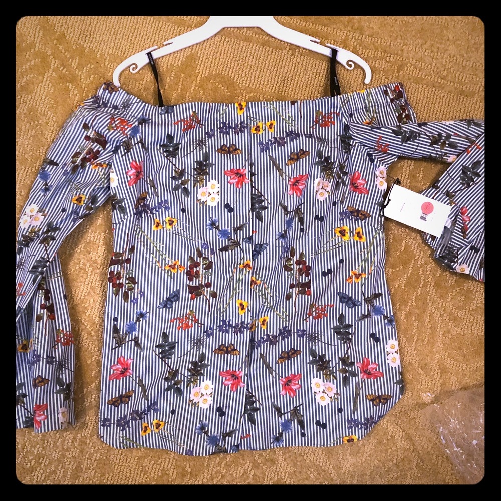 Bailey 44 off the shoulder cotton top